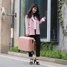 18 дюймов корейской версии тяги пансион чехол водонепроницаемый кодовый замок для чемодана замок Универсальный колеса Свет багаж