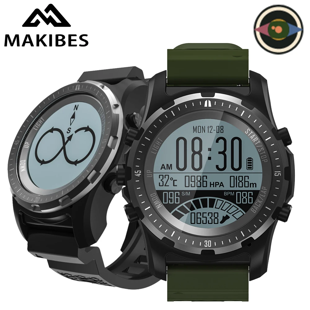 Спортивные часы Makibes BR2 с GPS компасом спидометром Bluetooth трекером поддержкой