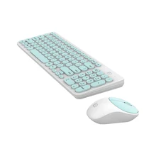 FD беспроводная клавиатура и мышь iK6630 комбо 2,4 ГГц милый круглый ключ набор смарт энергосберегающие бесшумные клики тонкий комбо для портативных ПК