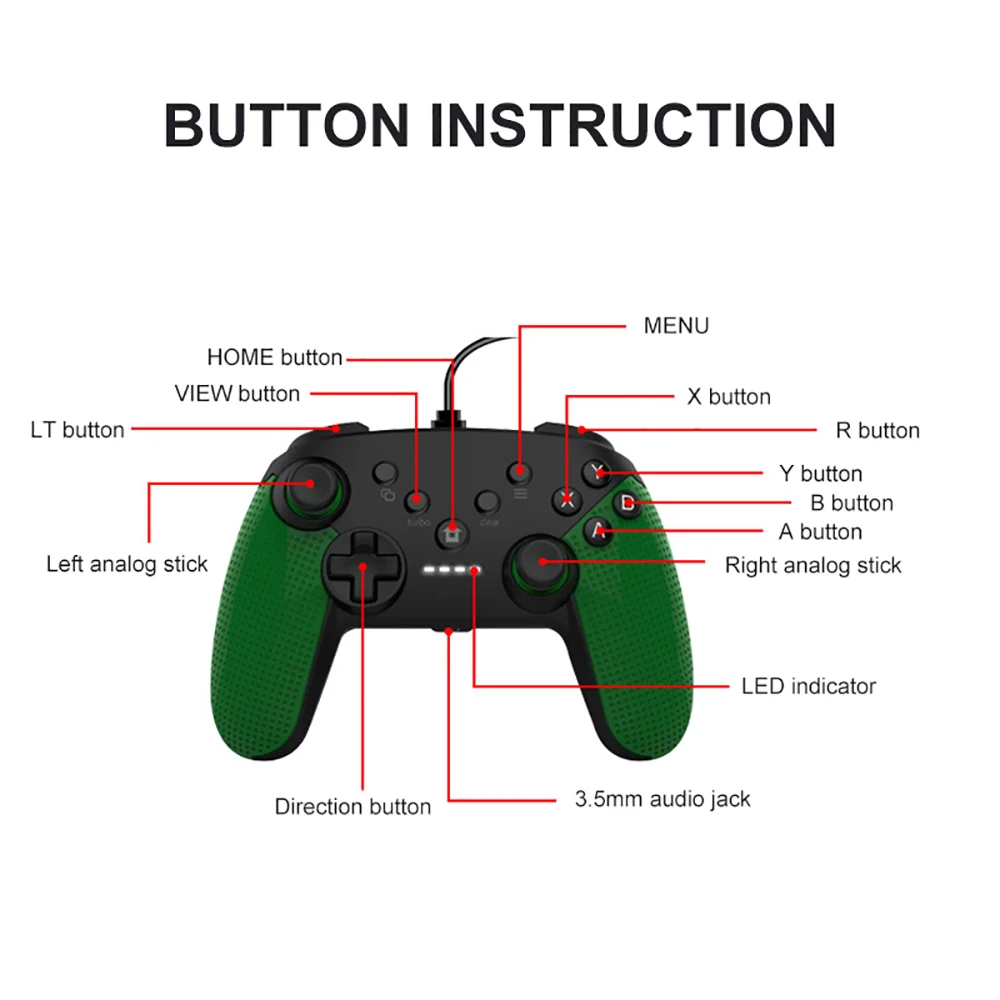 Контроллер PS4 Геймпад проводной игровой контроллер с 360 градусов джойстик Вибрация переносная игровая консоль поддержка ПК Windows для PS3/PS4