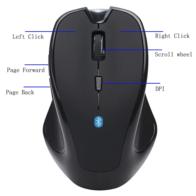 2,4 ГГц Беспроводная игровая мышь, для Bluetooth ноутбука/ПК на батарейках Игровые Мыши 1000/1200/1600 dpi