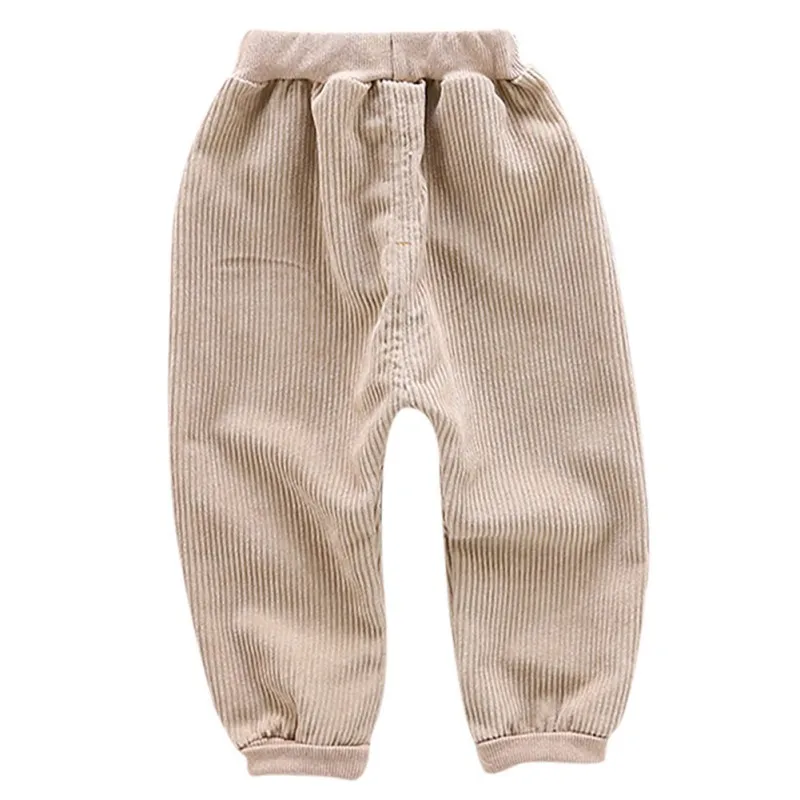 Новые брендовые осенние брюки для маленьких мальчиков однотонные Джинсовые штаны с принтом длинные штаны для малышей штаны