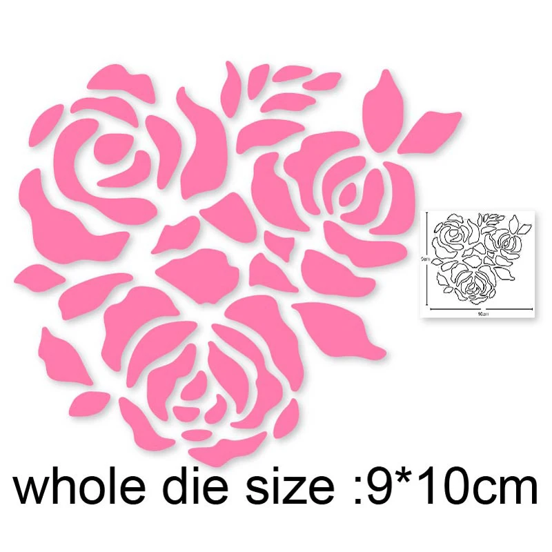 

2020 New Metal dies Flower Background Frame Cutting Dies DIY Scrapbooking Dies Paper Card Making Embossing Decoration Craft Dies