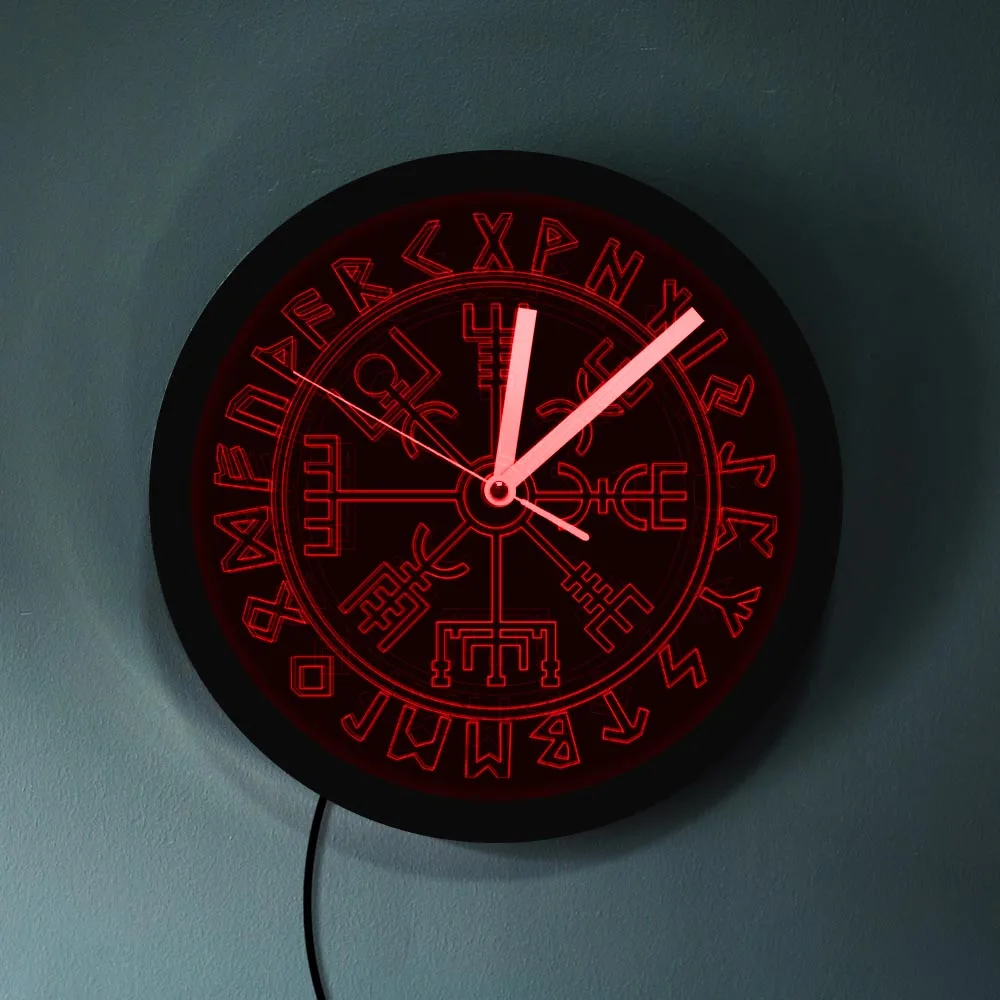 gongyu Wall Clock Classic Symbol Wooden Wall Clock Compass Handmade Art Runic Compass Talisman Non-Ticking Clock Room Wood Decor Suitable for Shop Kitchen gongyu Wall Clock Classic Symbol Wooden Wall Clock Compass Handmade Art Runic Compass Talisman Non-Ticking Clock Room Wood Decor Suitable for Shop Kitchen