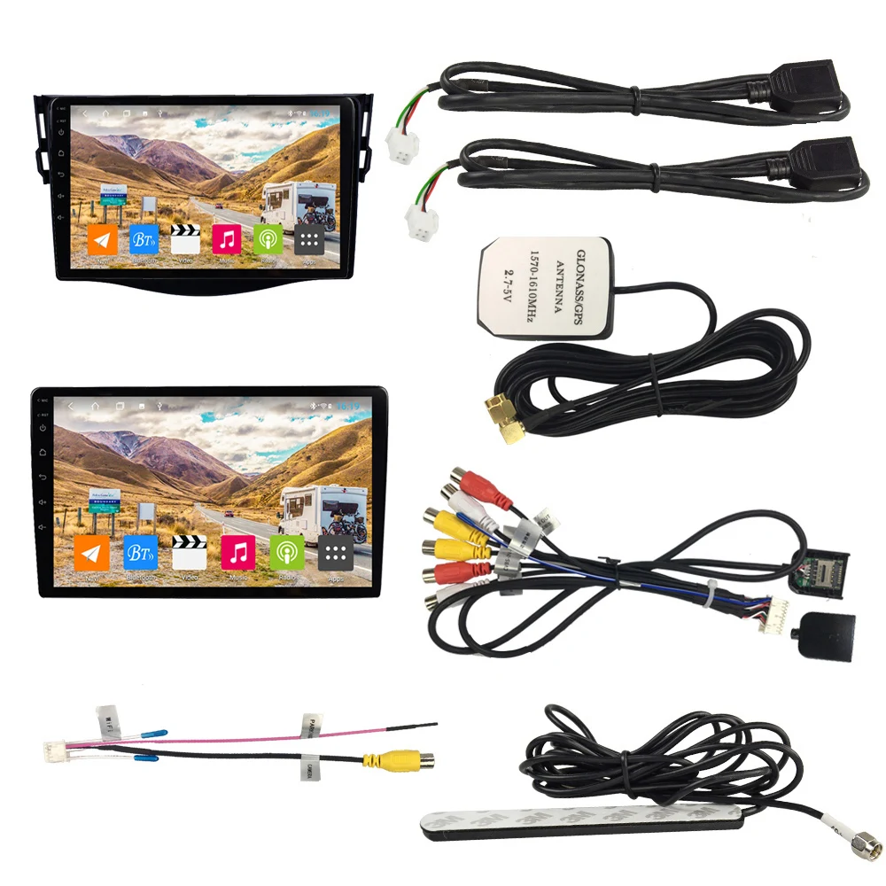 EKIY 9 ''ips Android 8,1 Автомобильный мультимедийный Авто Радио стерео 4G+ 64G для Toyota RAV4 2007-2012 gps навигация 3g/4G Нет 2 Din видео