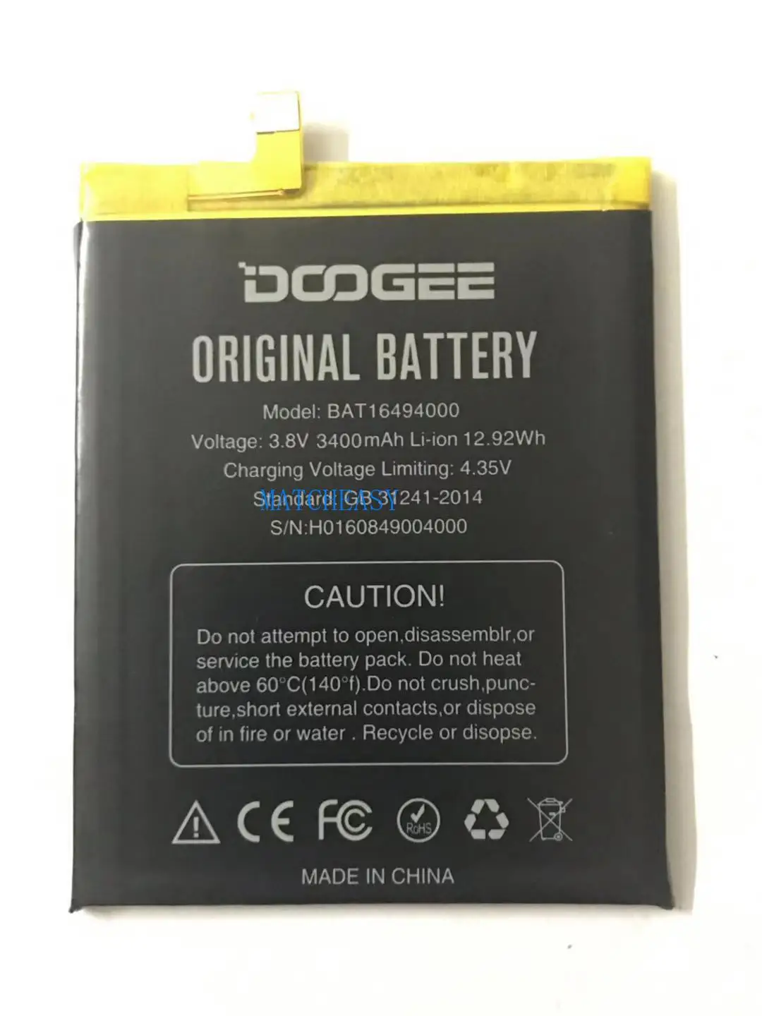 

original doogee F7 phone High capacity battery 3400mah for doogee F7 phone battery