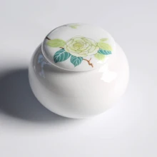 9x7 см 200 мл портативная керамическая банка для чая Мини ручная роспись небольшой запечатанный Контейнер Для Хранения Подарочная коробка для чая