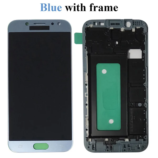 Can Adjust Brightness J530 LCD For Samsung GALAXY J5 J530F Display J530Y LCD Touch Screen Digitizer Assembly+Frame replace - Цвет: Blue With Frame