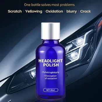 

10/30ML Car Vehicle Headlight Lamp Restoration Liquid Polish Repair Tool Kit