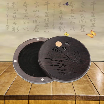 

Ebony Aromatherapy Burner Diffuse Wood Essential Oil Incense Box Diffuser Coil Incense Burner Car Charger Decoration Ornaments