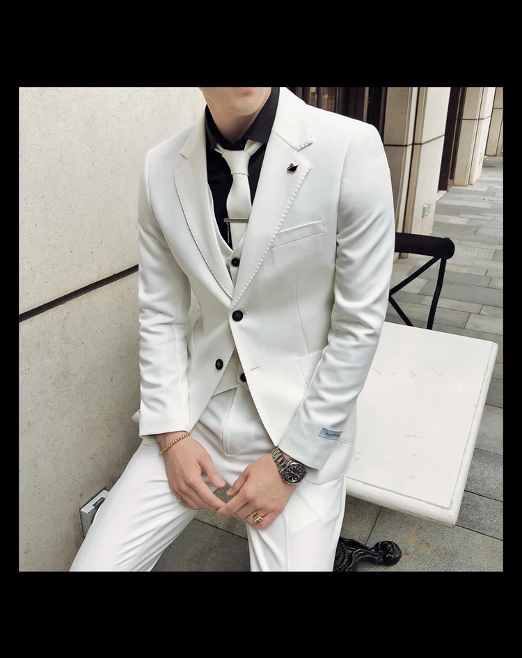 Traje Novio, Королевский Мужской Блейзер, приталенный, вечерние, для офиса, костюм, на одной пуговице, 3 шт., мужской пиджак, Hombre, смокинг Uomo