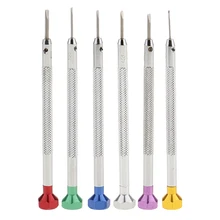 2 шт отвертки для часовщиков набор инструментов 0,8 мм/1,0 мм ремонт нержавеющей стали