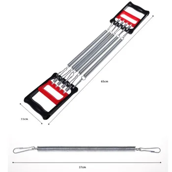 

5 Springs Chest expander Strength Adjustable Detachable 53×29×35cm Running