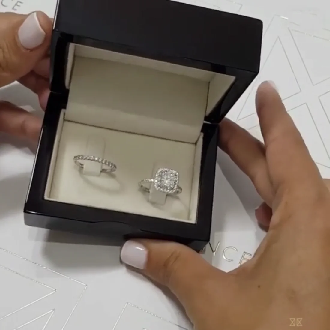 Luxury 925 Sterling Silver 2ct Created Diamond Wedding Engagement Cocktail Rings set for Women Gemstone Fine Jewelry | Украшения и