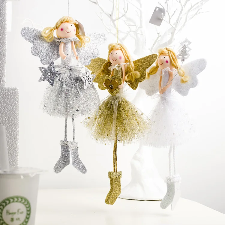 Navidad плюшевый Ангел подвеска для девочки инновационные елочные украшения подвесные корзины украшения Рождественские украшения для дома