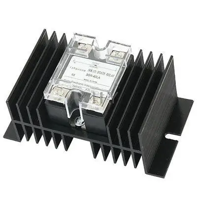 

SSR-40LA 4-20mA to AC28-280V 40A One Phase Aluminum Heatsink Solid State Relay