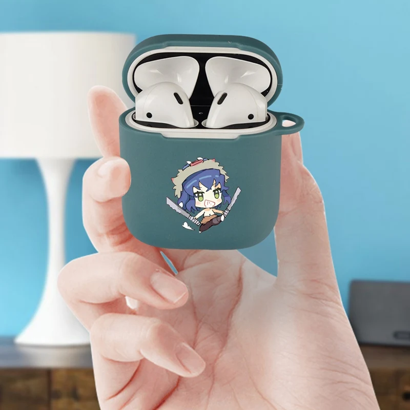 Demon Slayer: Kimetsu No Yaiba аниме Рисунок для Apple Airpods 1 2 чехол Bluetooth наушники защитный