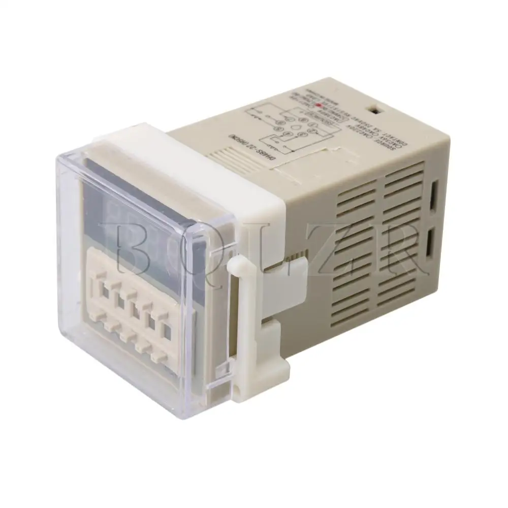 

BQLZR 8 Terminals 0.01S-99H99M Digital Display Delay Timer Time Relay 12V