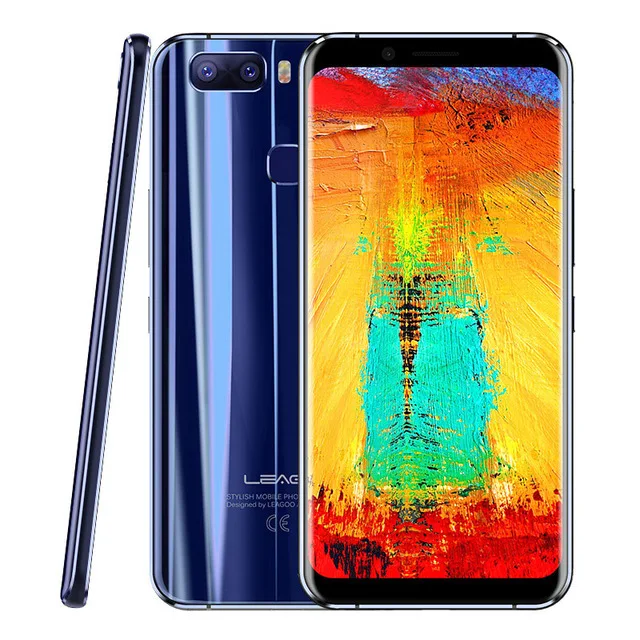 LEAGOO S8 Pro 6GB 64GB 5,99 ''18:9 мобильный телефон Android 7,0 MTK6757 Восьмиядерный 13,0 МП отпечаток пальца ID 4G смартфон - Цвет: Синий