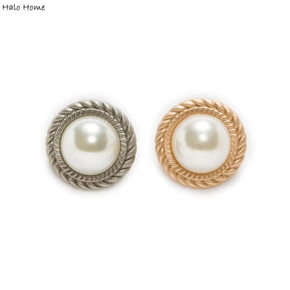 5 шт. 2 Цвет жемчужины круглые хвостовик с металлическими кнопками для машина