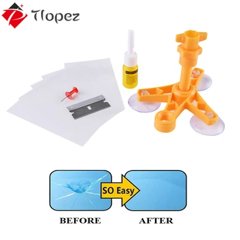 

DIY Windshield Repair Kit Resin Shield Car Glass Crack Restore Repair Tool Car Window Screen Polishing Resin Sealer Set D5