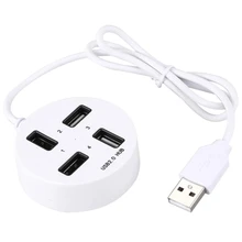 Usb2.0 концентратор один для четырех usb-портов круглый usb-хаб разветвитель