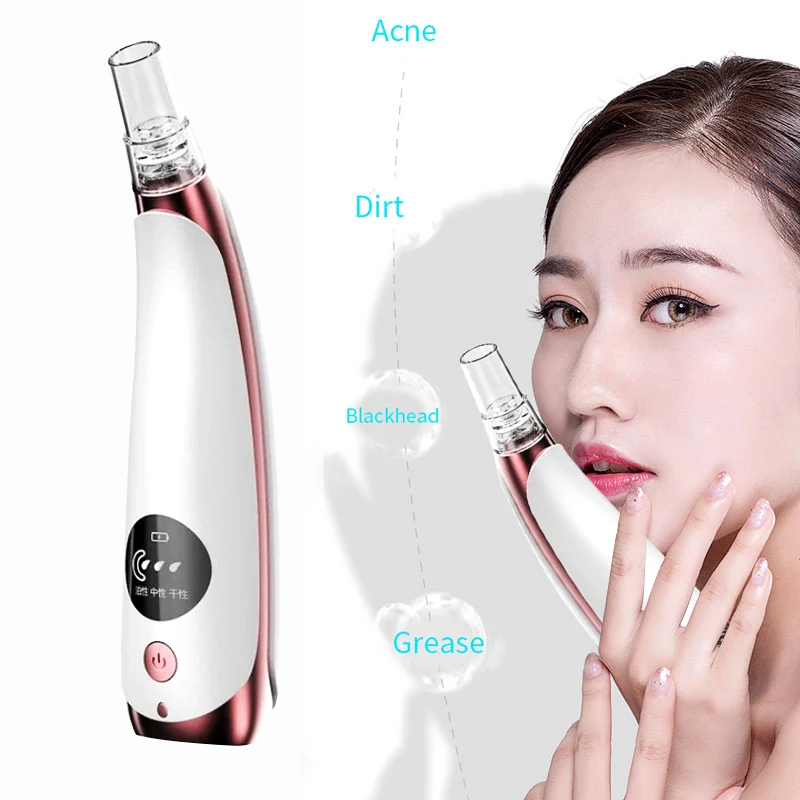

Blackhead Remover Facial Cleaner Deep Pore Acne Pimple Removal Vacuum Suction Diamond Beauty Tool Face SPA Skin Care Tools