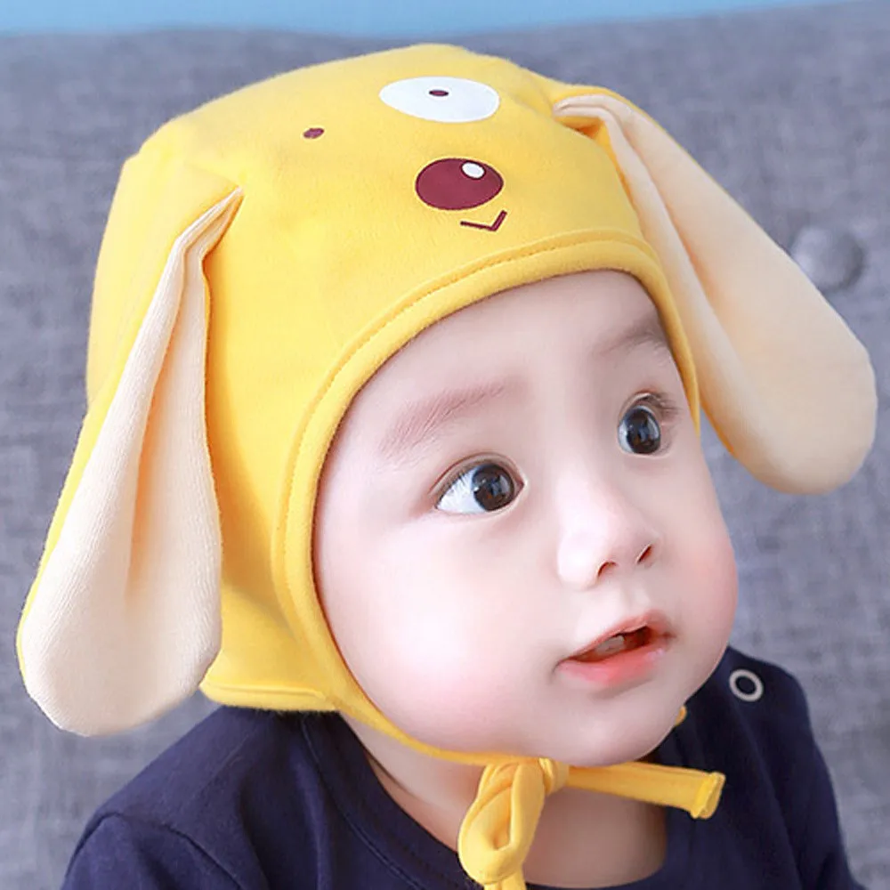 Baby cute puppy Ears Hat Infant Toddler Autumn Winter Caps for Children Baby Hats Accessories Photography Props
