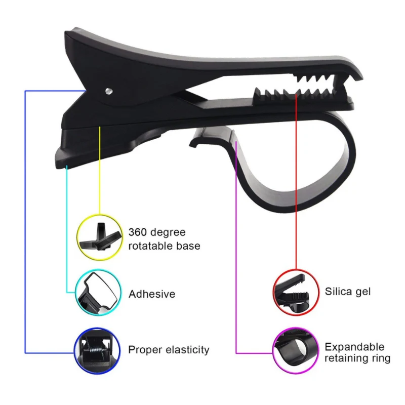 360 градусов держатель для мобильного телефона, приборная панель, автомобильный держатель для телефона, Универсальный Регулируемый держатель для мобильного телефона, Прямая поставка