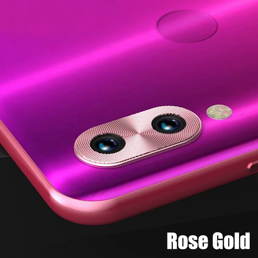 Rose Gold Защитное кольцо для объектива камеры Xiaomi mi 9T 8 9 SE A2 A3 CC9 mi x 3 Red mi Note 8 7 K20 Pro защитный чехол для объектива камеры - Цвет: Rose Gold