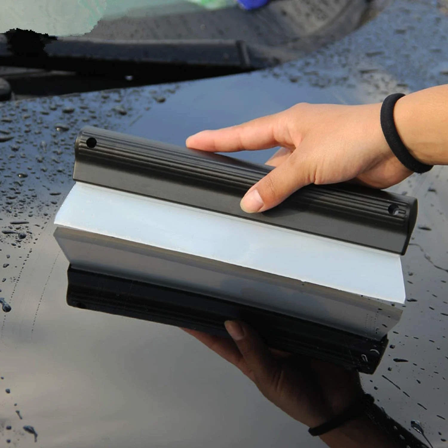 Auto accessoires outils voiture fenêtre verre Silicone grattoir voiture lame propre Film grattoir raclette fenêtre verre voiture eau essuie-glace outil