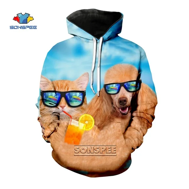 SONSPEE, 3D принт, мужские Толстовки, Толстовки, забавные домашние кошки, мужская одежда в стиле панк, хип-хоп, мужская, женская спортивная куртка, пуловер, пальто - Цвет: 7