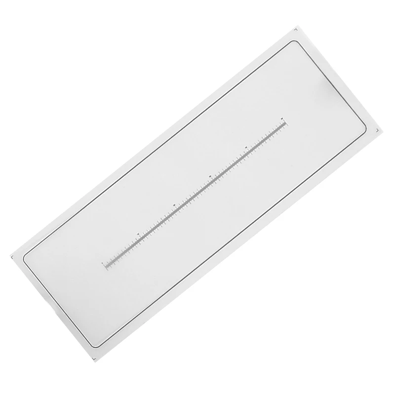 Calibration Ruler Microscope Micrometer Transparent Film Gauge Point Measuring Ruler 76x25.4x0.1mm Quality Inspection Correction film ruler