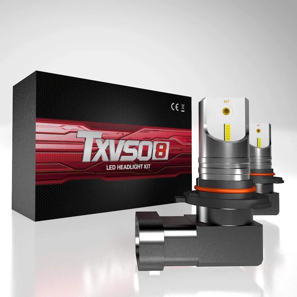 Светодиодный налобный светильник M7 H11H8 H9 9012 9005 9006 HB3 HB4 комплект Plug & Play Turbo Cool Fan
