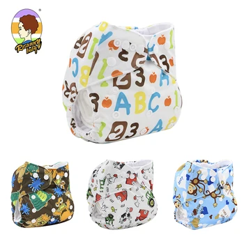 

Risunnybaby Cotton Baby Diapers Washable Reusable Breathable Printed Diapers Adjustable Baby Diapers Suitable For 0-4years