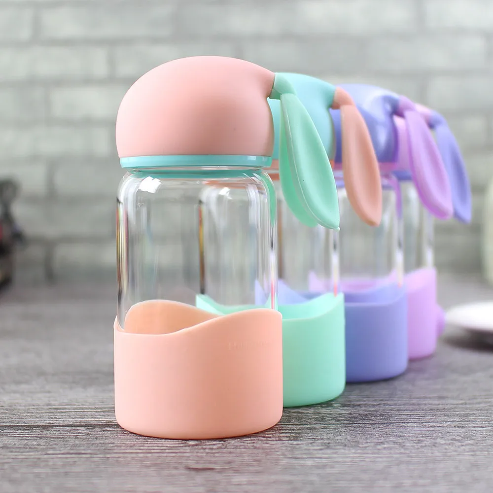 ELETON Rabbit glass бутылка для воды Корейская версия портативная свежая простая
