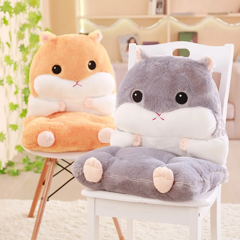 

Hamster One-piece Plush Cushion Hand Warmer One-piece Office Chair Cushion Thick Automobile Seat Cushion