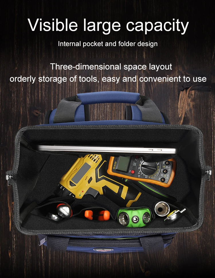 metal tool chest Electrician Special Shoulder Tool Bag Multifunctional Maintenance Installation Portable  Canvas Thick Wear-Resistant Backpack laptop tool bag