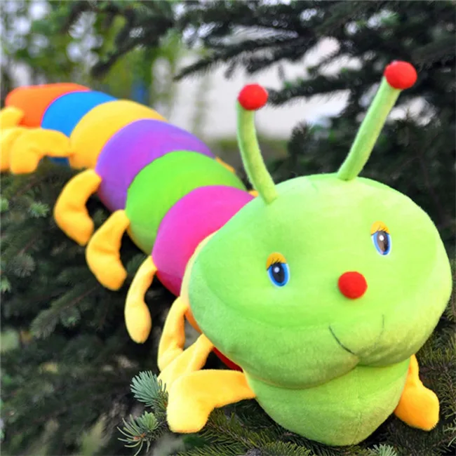 Детская игрушка красочная гусеница божья коровка чучела кукла для детей Большая
