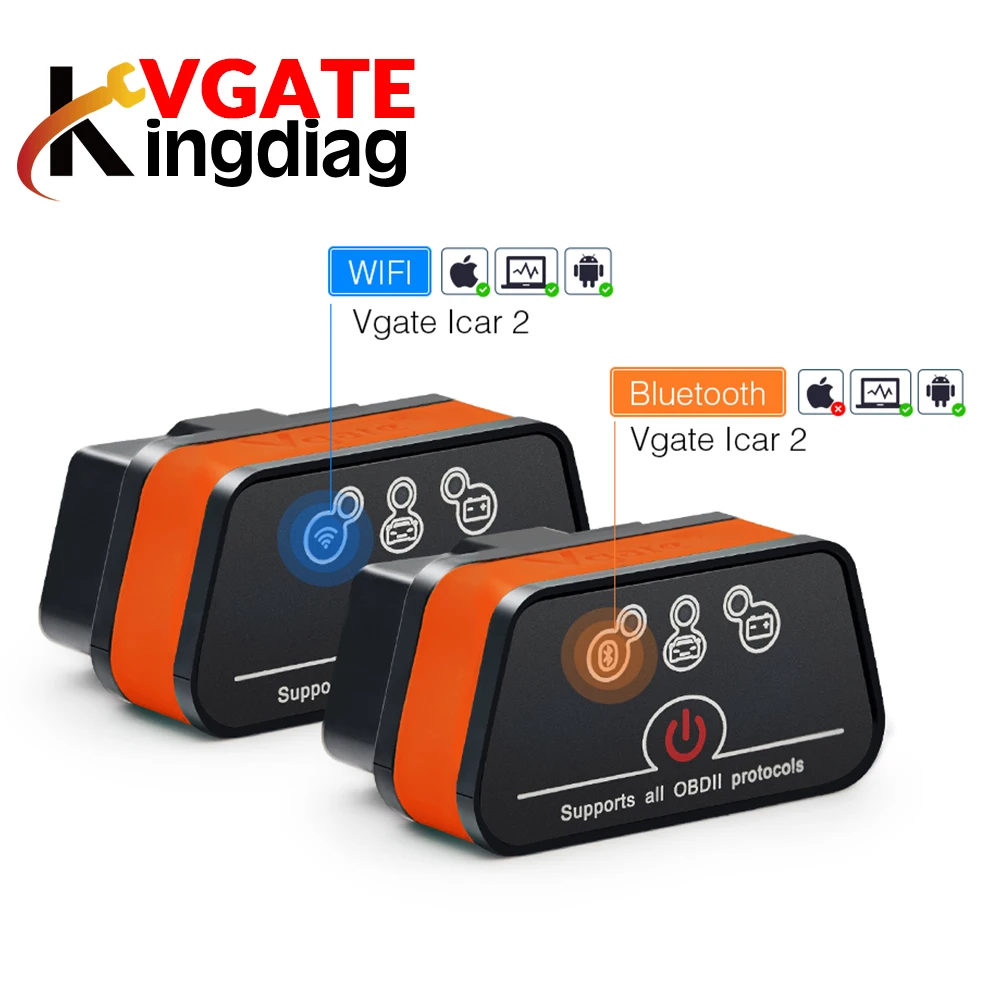 Vgate icar 2 Bluetooth ELM327 V2.1 obd2 считыватель кодов диагностический сканер инструмент для