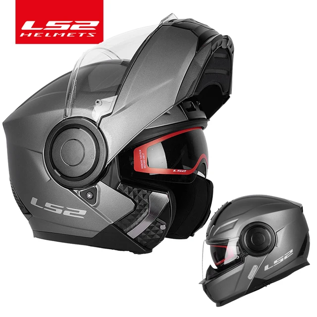 LS2 FF902 Modular motorcycle helmet ls2 SCOPE flip up double lens helmets  casco capacete casque|Helmets| - AliExpress