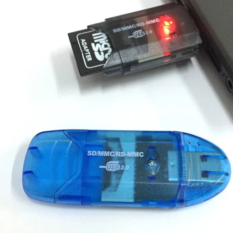 1 шт. нет высокоскоростной мини Micro SD T-Flash TF SDHC USB 2,0 считыватель карт памяти адаптер