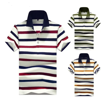 

2020 Fashion Striped Mens Polo Shirts Comfortable Summer Short-sleeve Business Polo Shirts Casual Men Clothes Polo Shirt Men