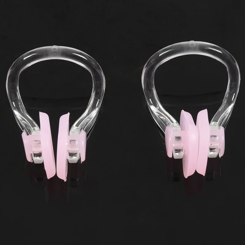 Защитный силиконовый зажим для носа розовый-2 шт