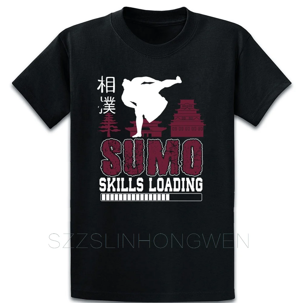 

Sumo Skills Loading T Shirt Loose Spring Building Natural Round Collar Short Sleeve Character Vintage Shirt