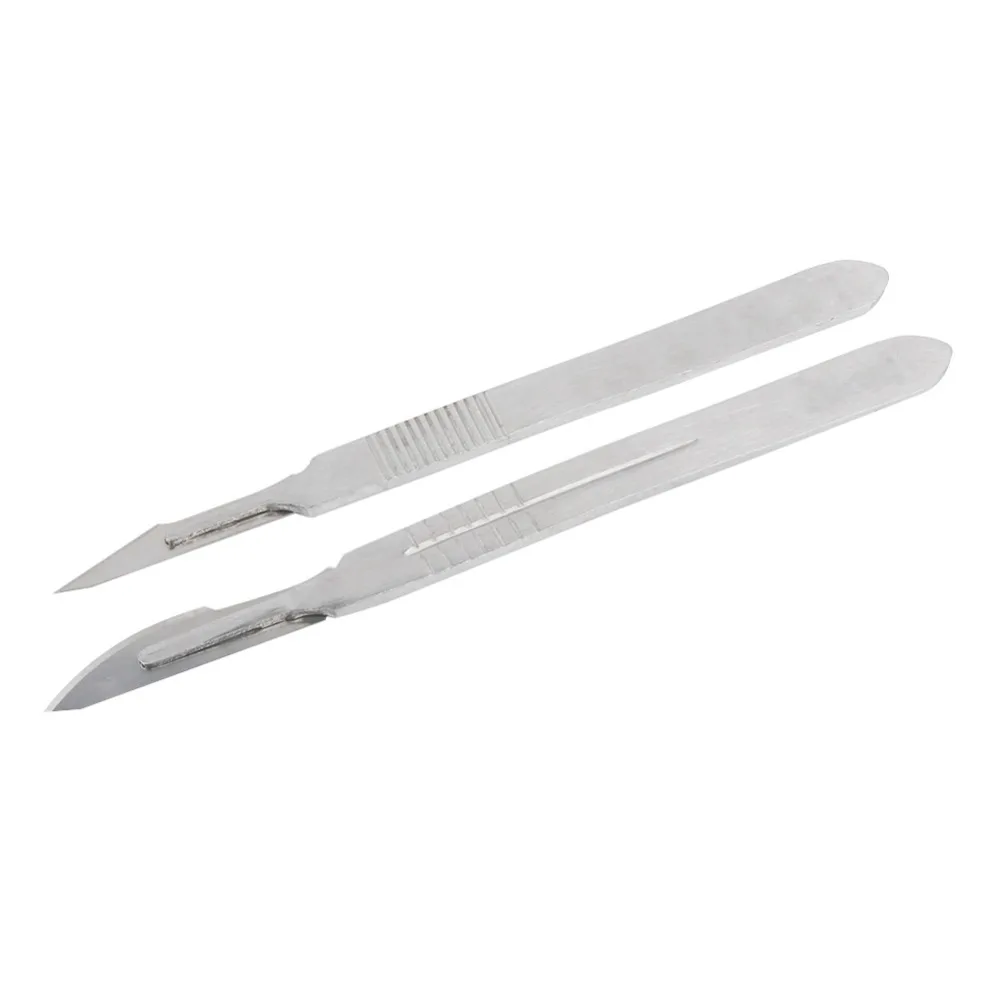FIXFANS Metal Scalpel Knife Kit Stainless Steel Thick Handle + 20pcs #11 #23 Knife Blade DIY Cutting PCB Repair Tools (1)