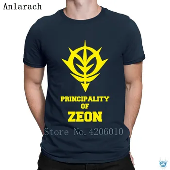 

Principality Of Zeon Tshirts Classic Awesome Top Quality Spring Men's Tshirt Kawaii Design O-Neck Top Quality