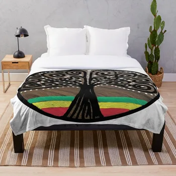 

Soft Blanket for Bed Sherpa Flannel Fleece Blanket Home Travel Sofa Soft Throw Blanket Mijumi Rasta Tree