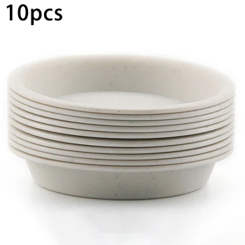 

10pcs Balcony Round Flower Pot Basin Bonsai Plant Planter Bowl Succulent Planter