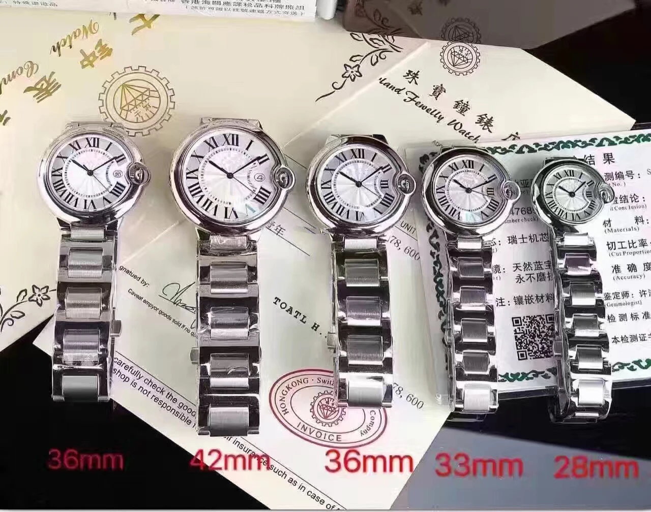 

Luxury Brand New Men 36mm Women Sapphire Full Silver Stainless Steel Japan Quartz Sports Classic Round Watches With Date AAA+